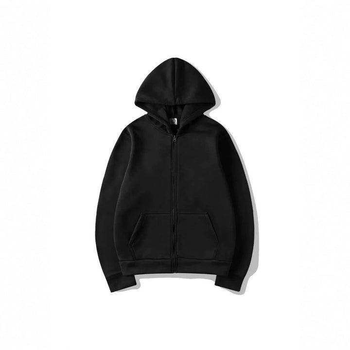 Hooded jacket for ladies in high-quality cotton blend with full zipper Lune London