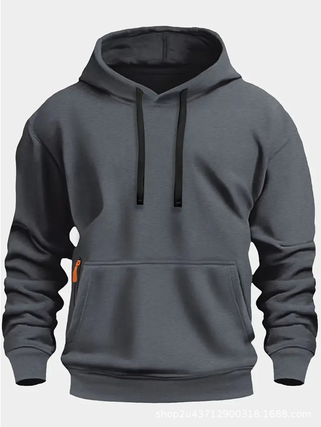 Men's sporty hooded sweatshirt with practical pockets and breathable material Lune London