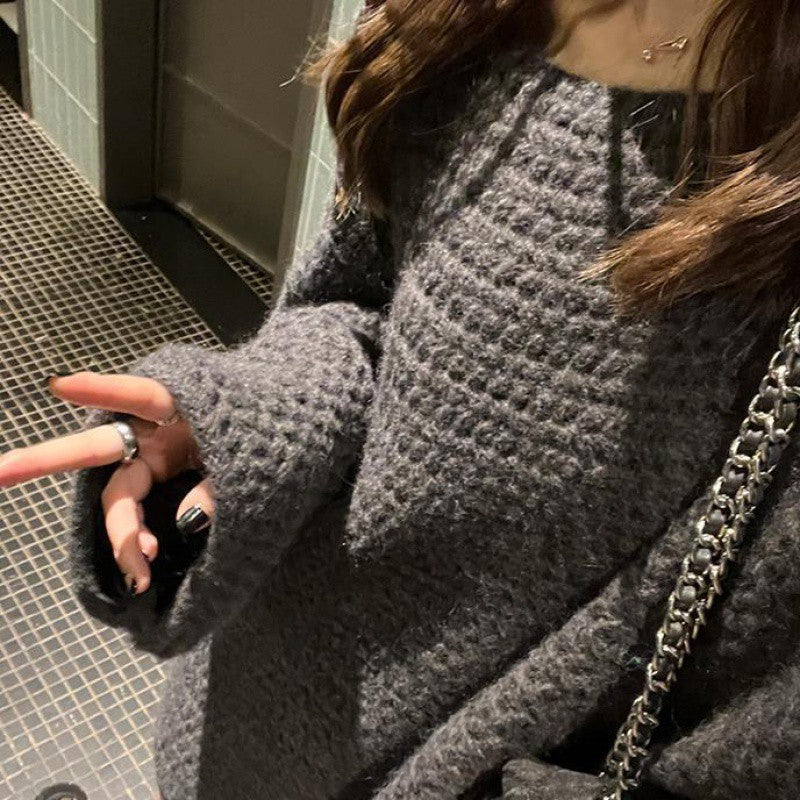 Pullover surdimensionné et confortable pour femmes en tricot épais Chic & Stil
