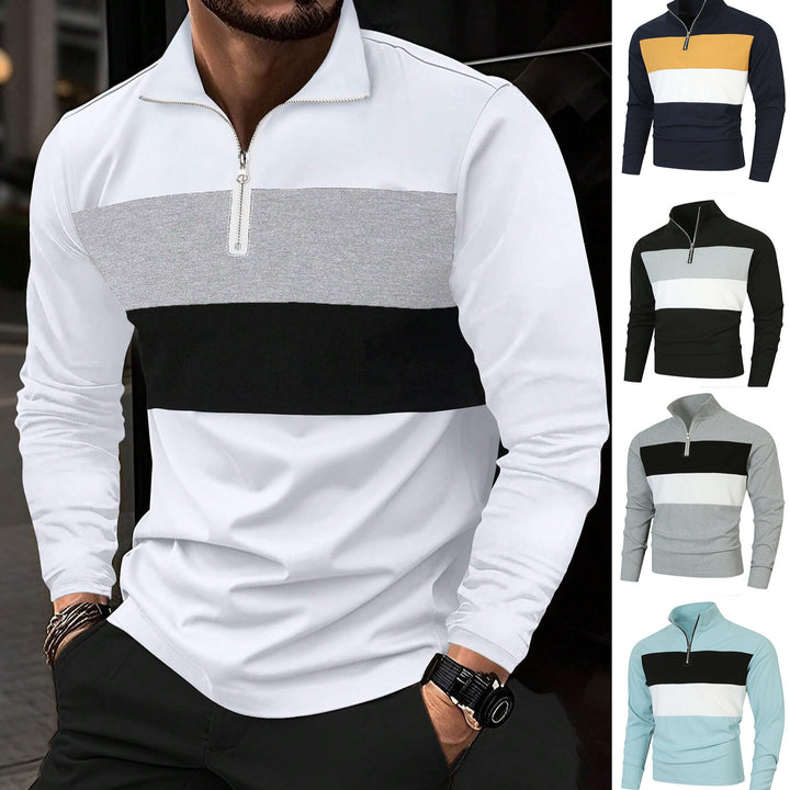 Casual pullover for men with modern zip closure Lune London