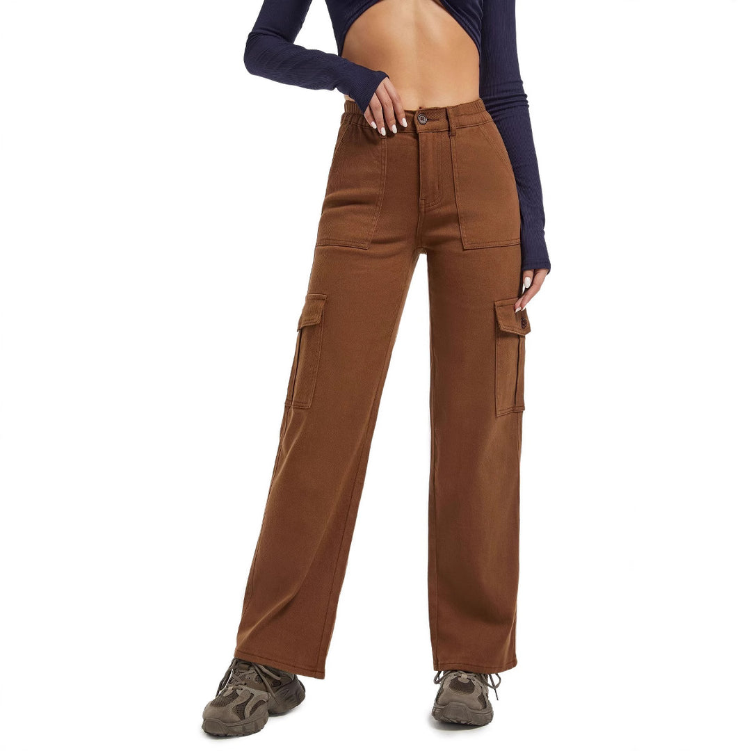 Casual fit women's cargo pants with practical pockets Lune London