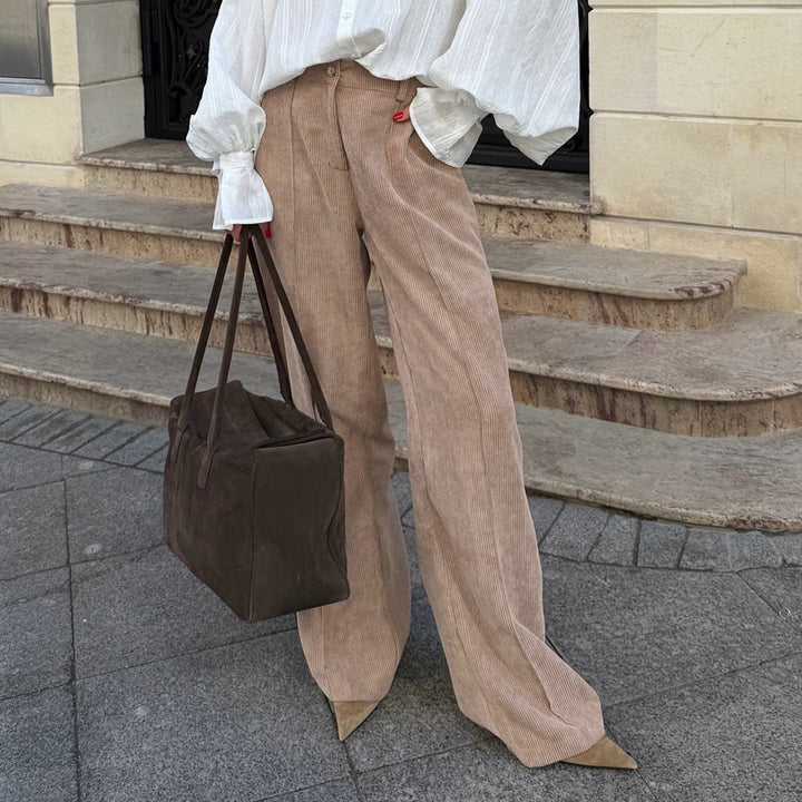 Lune London wide corduroy pants for women