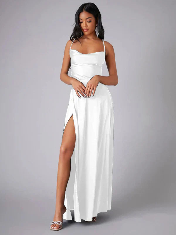 Lune London | Silk Maxi Dress with Braided Back Dress Yourself for Formal Occasions Lucette