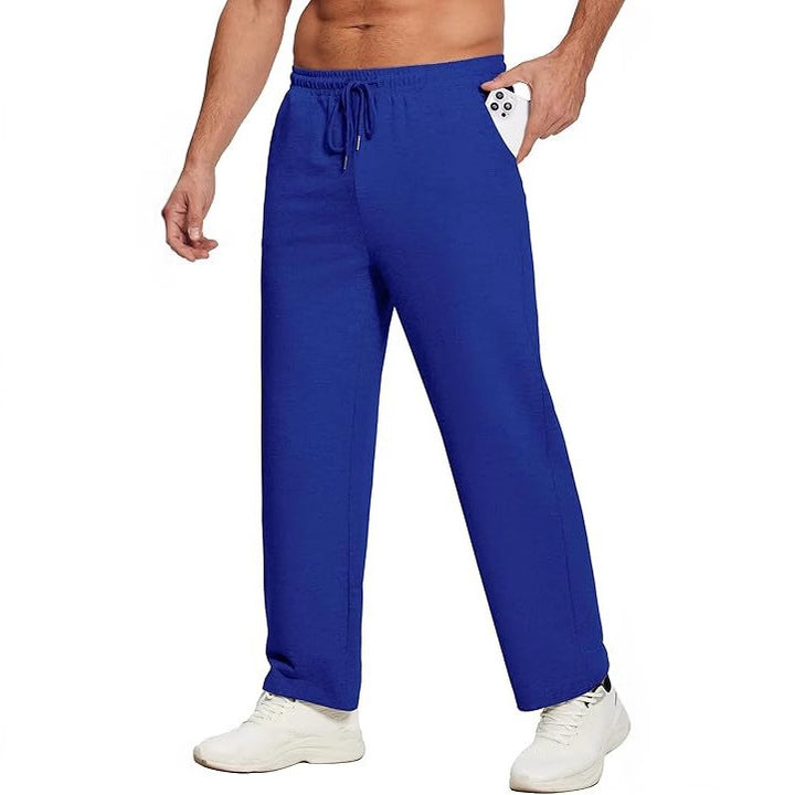 Comfortable sports pants for men with elastic waist and side pockets Lune London