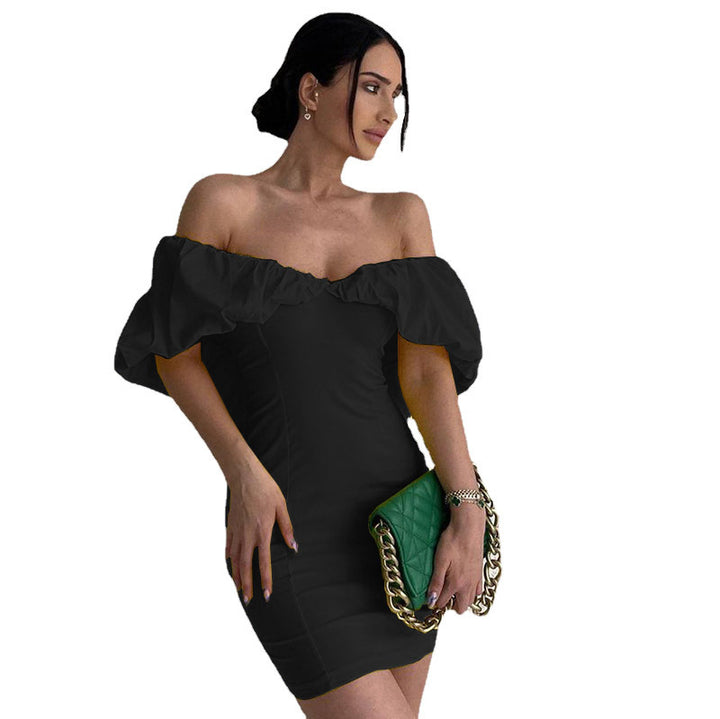 Mini wedding dress for women with voluminous sleeves Lune London