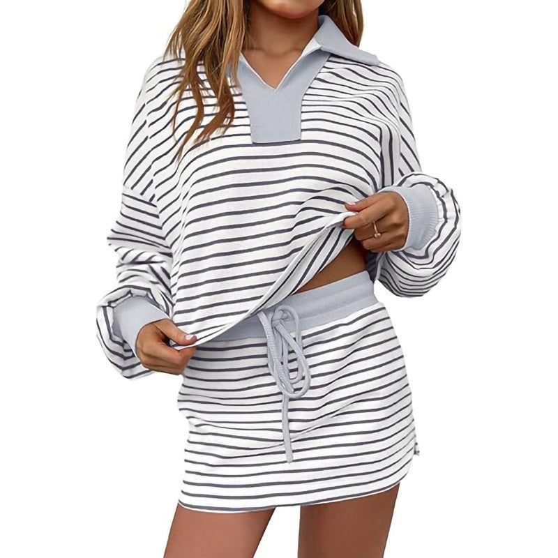 Ladies Sporty Knit Top and Luna London Skirt Jumpsuit