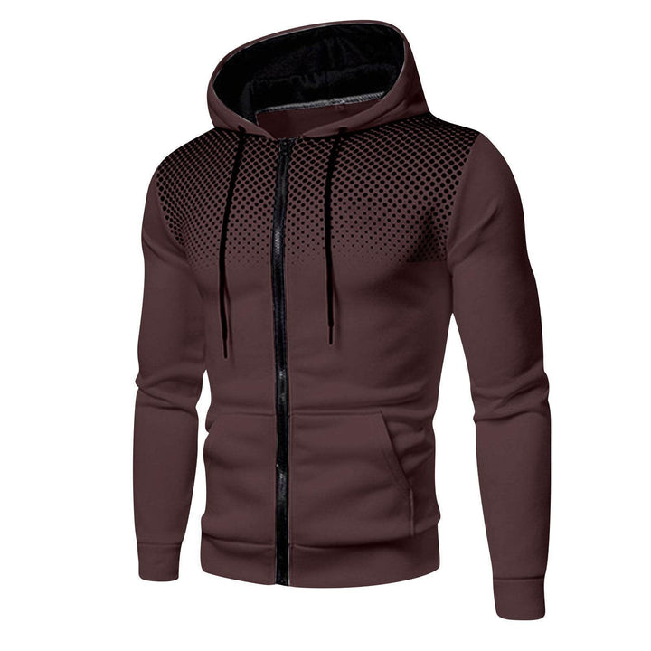 Sporty hooded sweater for men with an innovative structure and practical zip pockets Lune London