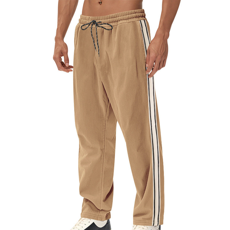 Lune London men's casual sports pants with side stripes
