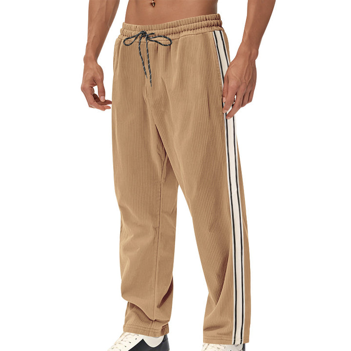 Lune London men's casual sports pants with side stripes