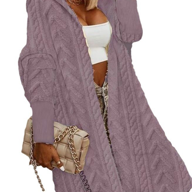 Ladies soft pullover with hood and casual length Lune London