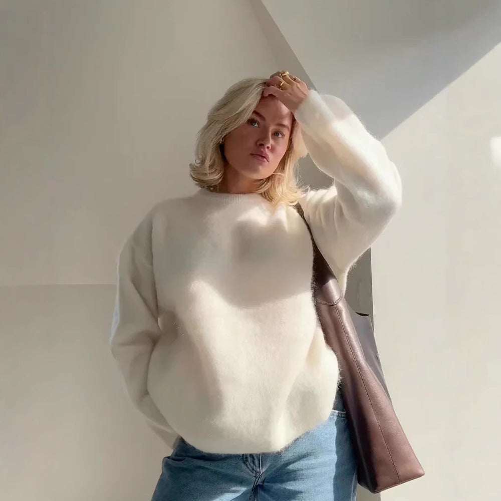 Lune London loose fit plush sweater for ladies