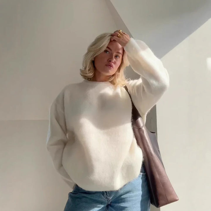 Lune London loose fit plush sweater for ladies