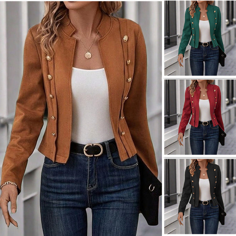 Elegant blazer jacket for women with stylish button details Lune London
