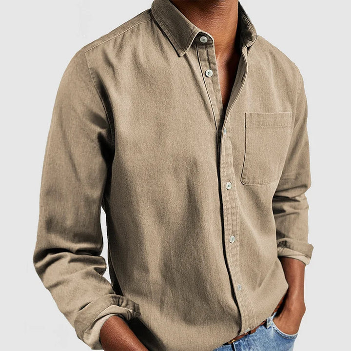 Casual shirt for men in lightweight cotton fabric Lune London