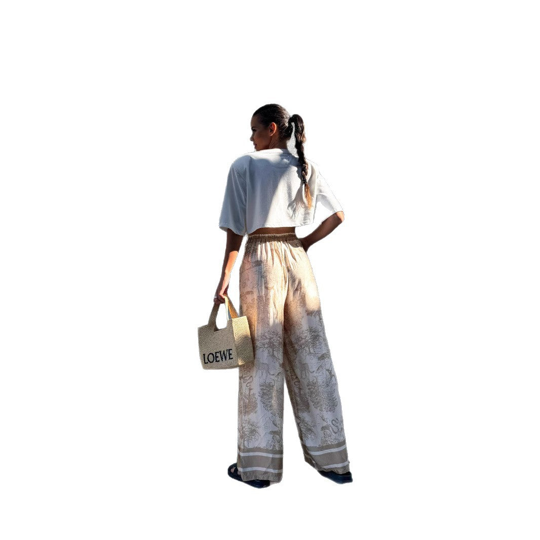 Lune London printed loose pajama pants for women