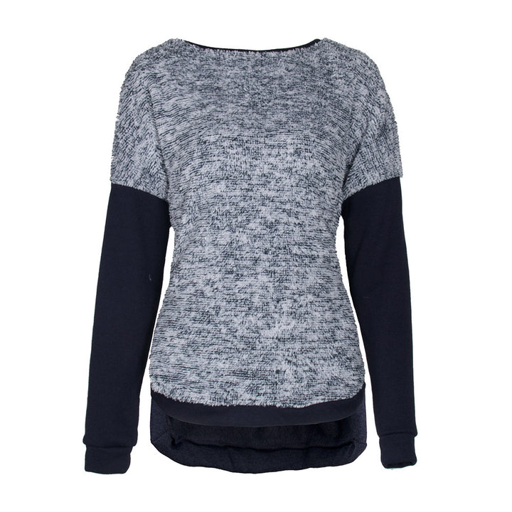 Casual sweatshirt for women with an elegant mix of textures and long sleeves Lune London