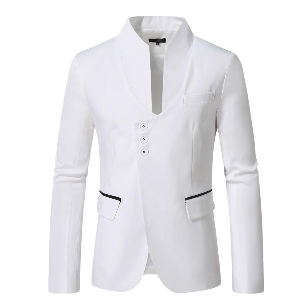 Ladies Elegant Blazer with Narrow Collar and Contrasting Edges Lune London