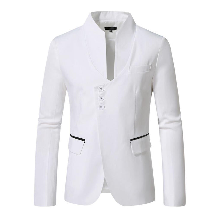 Ladies Elegant Blazer with Narrow Collar and Contrasting Edges Lune London