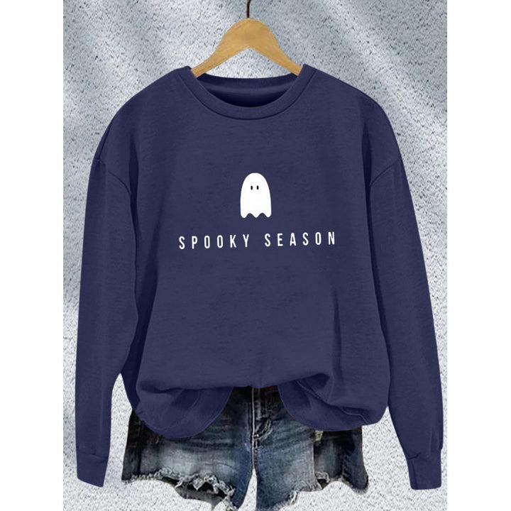 Women's sweatshirt with casual spooky design and soft inner fleece Lune London