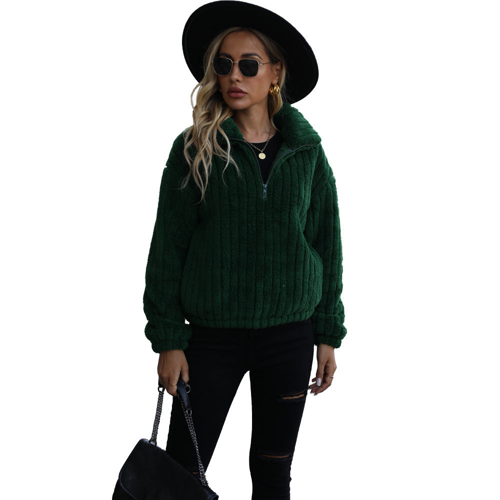 Ladies cozy fleece sweater Lune London