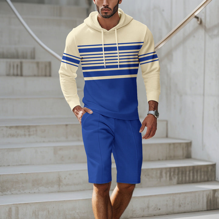 Men's sports hoodie t-shirt in structured material and modern lines Lune London