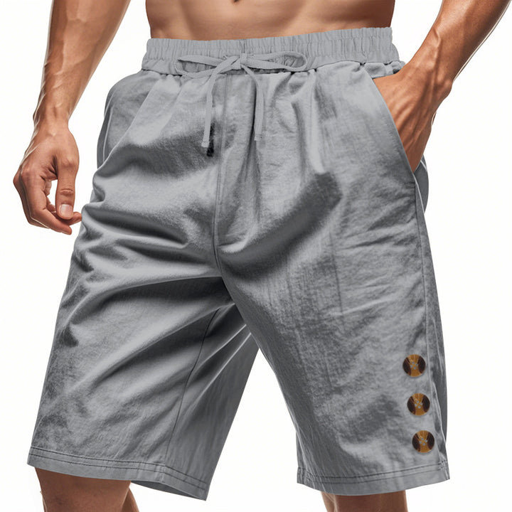 Leisure shorts for men with elastic waistband and practical side pockets Lune London