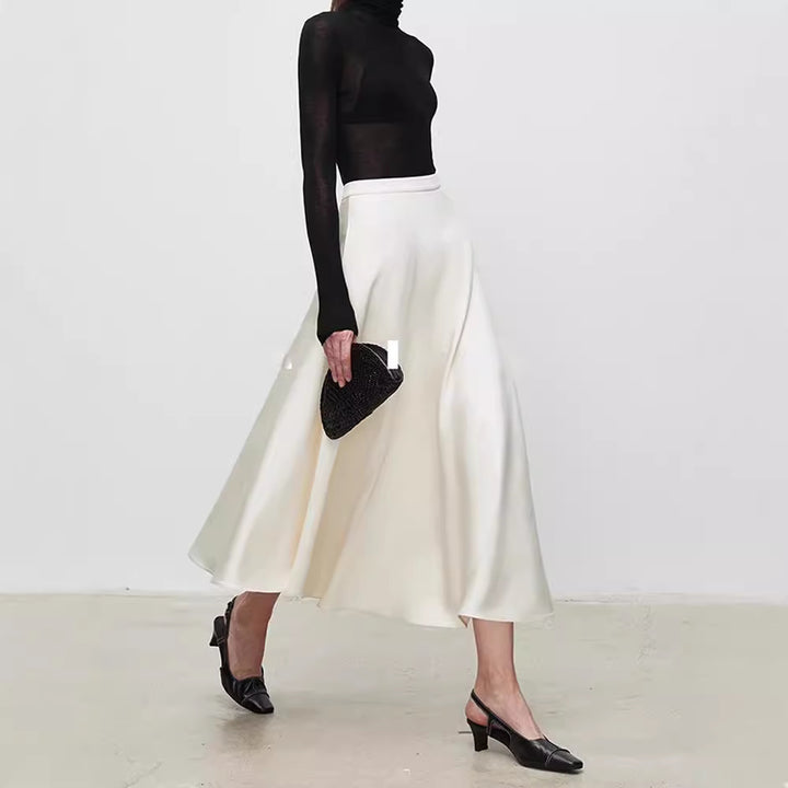 Jupe maxi élégante pour femme avec ourlet fluide Chic & Stil