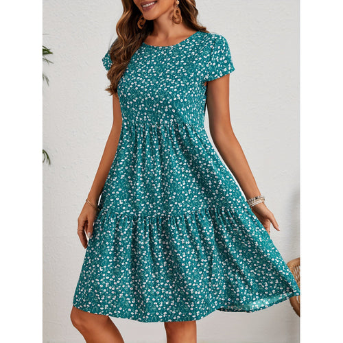 Women A-line dress with floral pattern Lune London