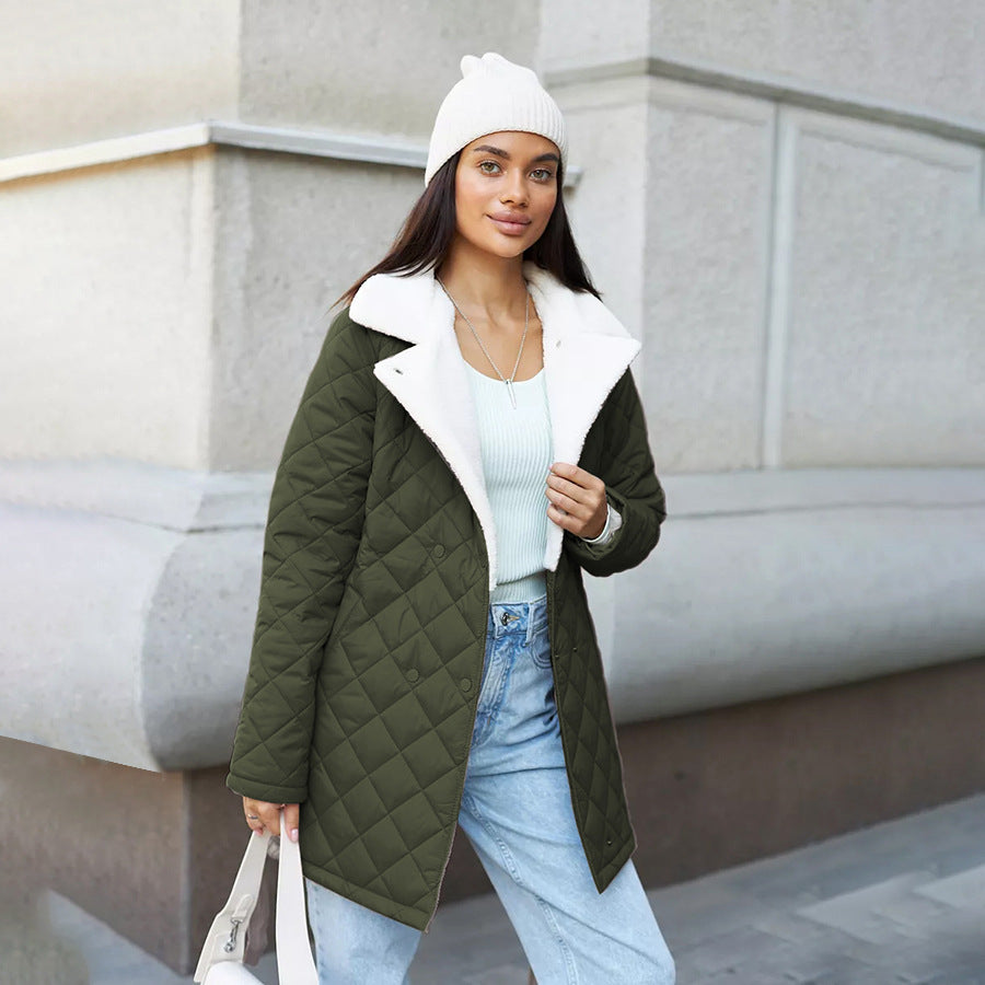 Lune London Women's Quilted Wool Jacket