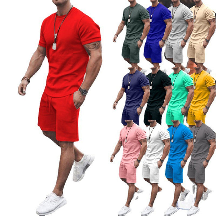 Men's summer sports set with breathable t-shirt and shorts Lune London