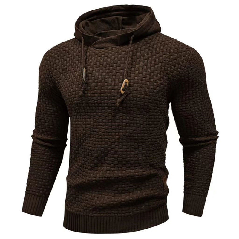 Men's hoodie with textured design Lune London