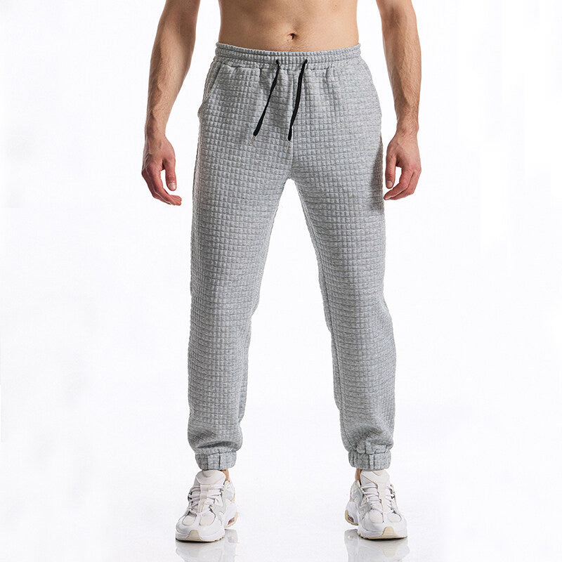 Men's jogger pants with textured surface Lune London
