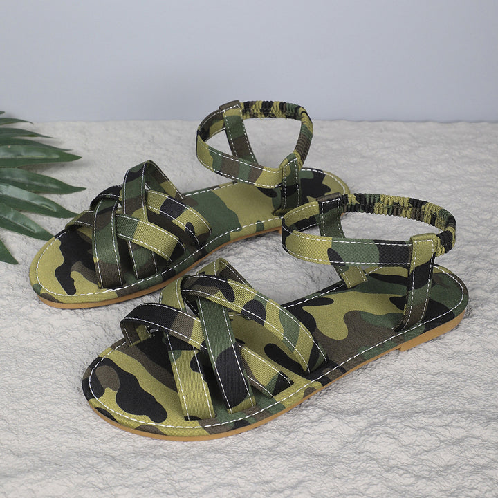 Comfortable strap sandals for women with flexible sole Lune London