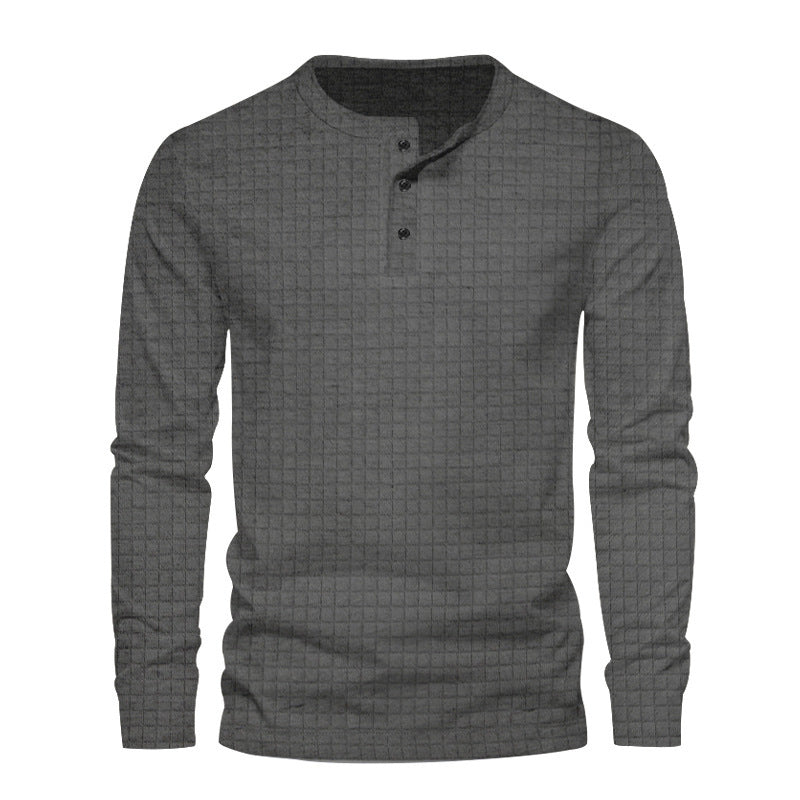 Men's long sleeve shirt with textured design Lune London