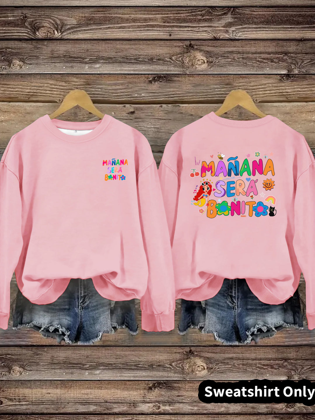 Sweat-shirt pour femmes avec imprimé coloré ludique et coupe décontractée Chic & Stil