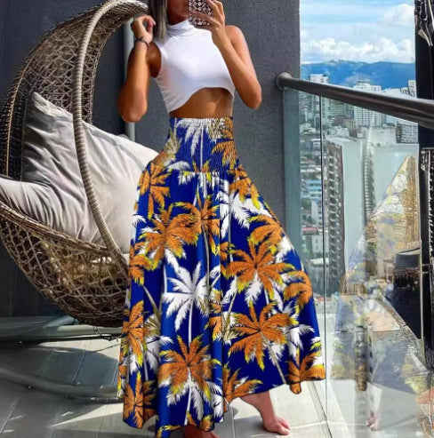 Lune London maxi skirt with lively patterns for women