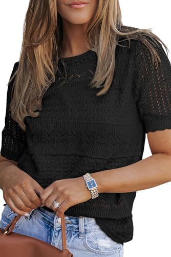 Top en tricot pour femmes avec un design texturé unique Chic & Stil
