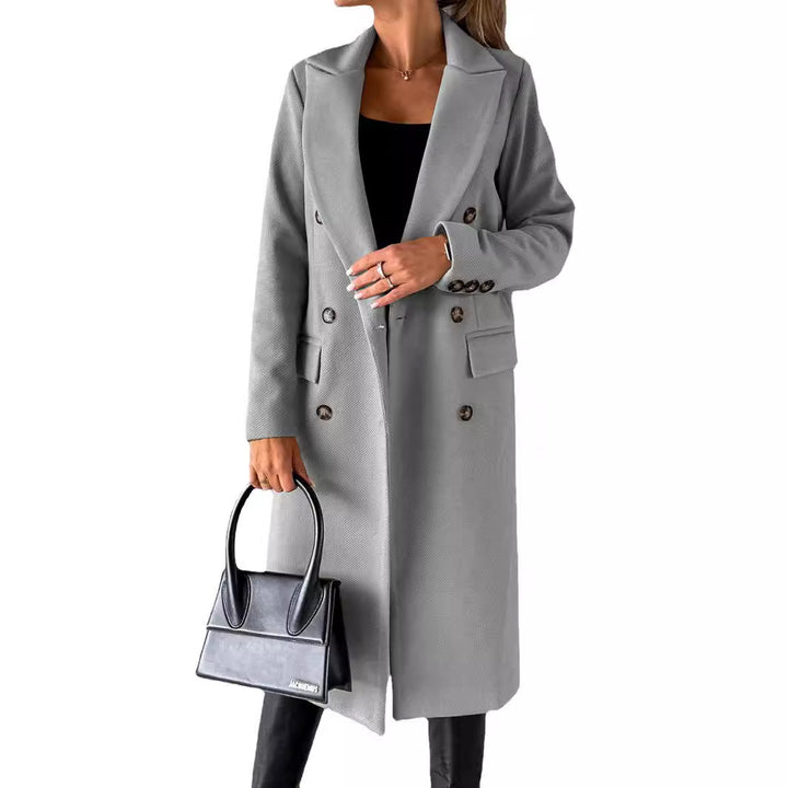 Lune London women's fitted crossover coat