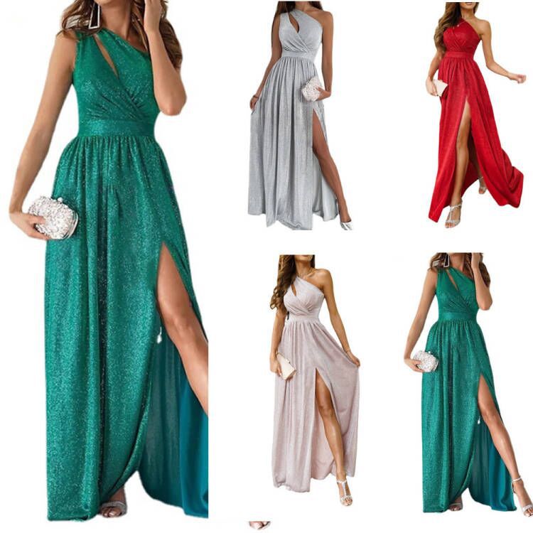 Elegant asymmetrical evening dress Lune London for women