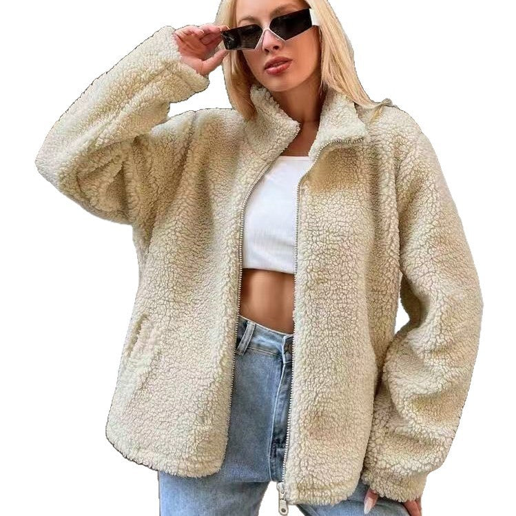 Ladies cozy fleece jacket Lune London