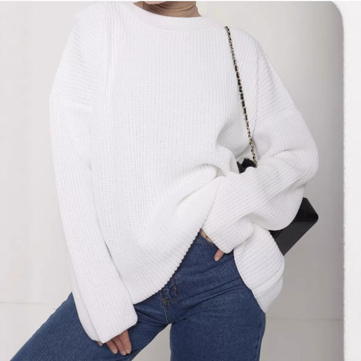 Women’s casual chunky knit sweater with wide sleeves and a modern cut Lune London