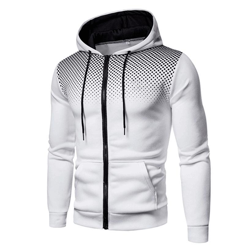 Sporty hooded sweater for men with an innovative structure and practical zip pockets Lune London