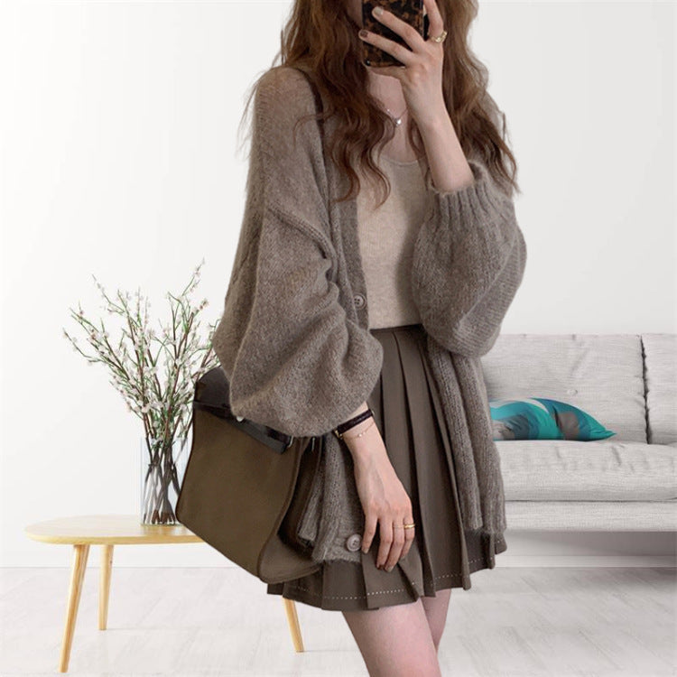 Comfortable cardigan for ladies with voluminous sleeves Lune London