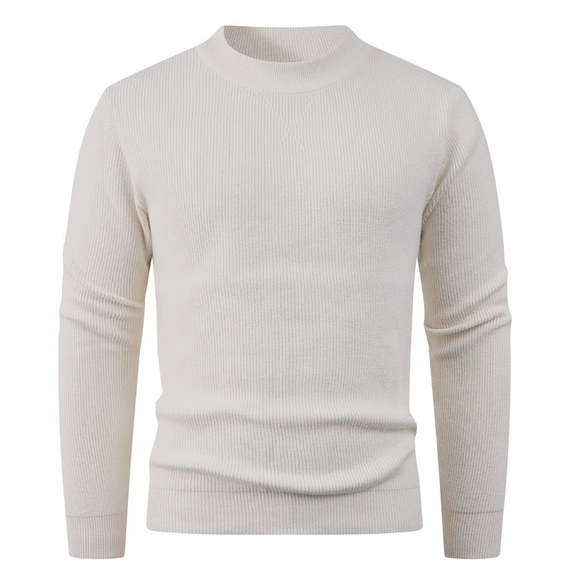 Structured men's sweater with round neck Lune London