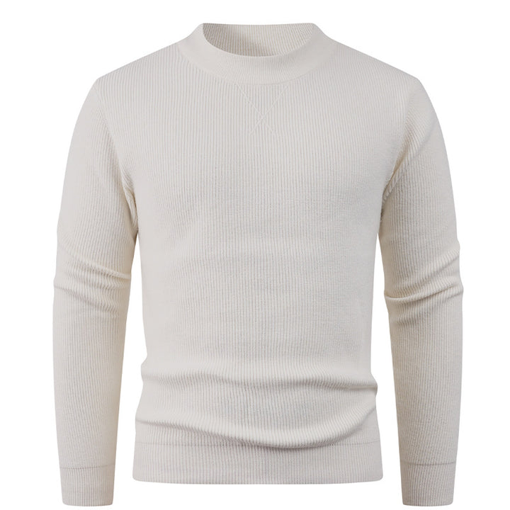Structured men's sweater with round neck Lune London