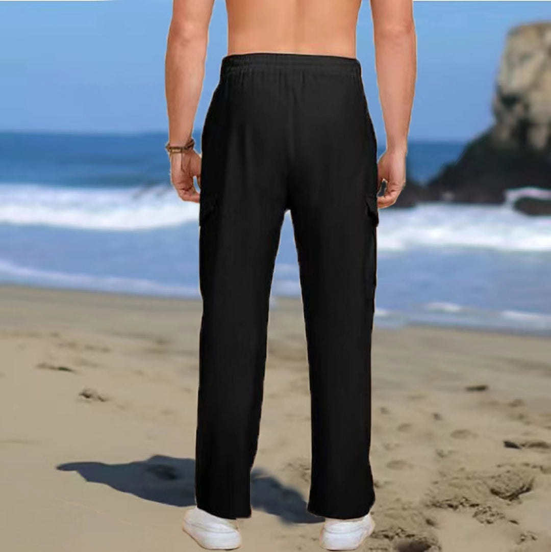 Men's cargo pants with convenient pockets and elastic waistband Lune London