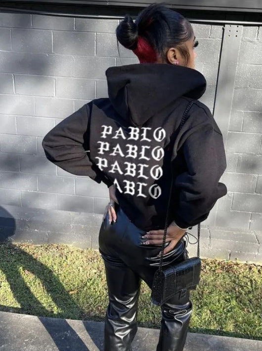 Hooded sweatshirt for women with graphic statement Lune London