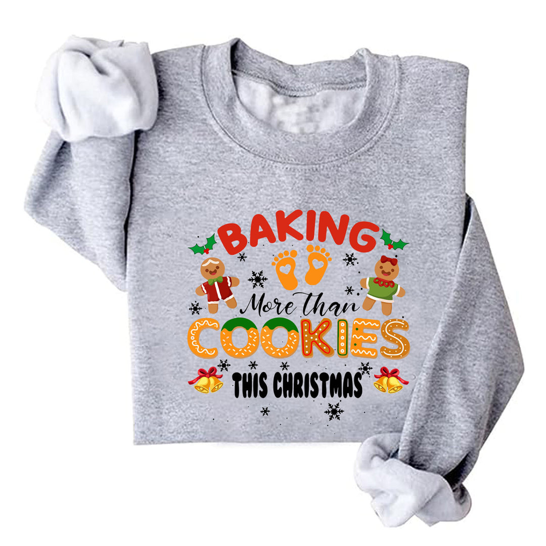 Sweatshirt femme avec doublure en molleton doux et impression de Noël joyeuse Chic & Stil