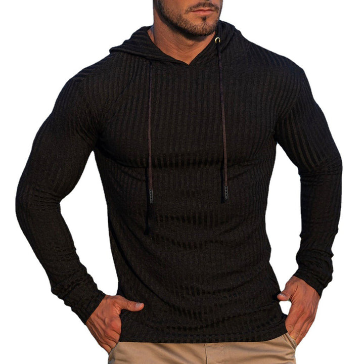 Hooded sweatshirt for men with a trendy ribbed design Lune London