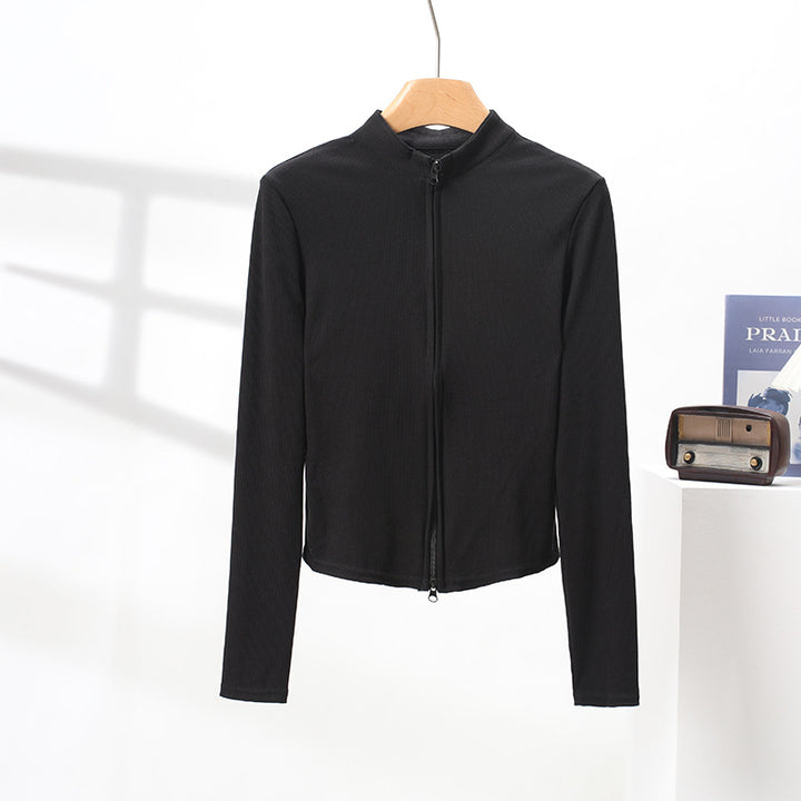 Veste de sport élégante et fonctionnelle pour femmes avec col haut Chic & Stil